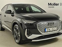 Mytsvart metallic Begagnad 2025 Audi Q4 Sportback e-tron S-Line SUV | 649 900 kr (Marknadspris)