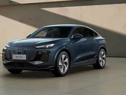 Blå (plasmablå metallic) Ny 2025 Audi Q6 Sportback e-tron S-Line SUV | 842 100 kr
