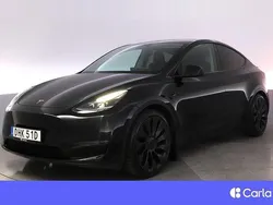 Svart Begagnad 2023 Tesla Model Y Performance SUV | 459 900 kr (Bra pris)