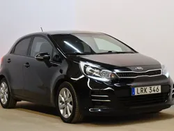 Svart Begagnad 2014 Kia Rio Halvkombi | 69 800 kr (Marknadspris)