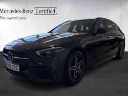 Grå (grey) Begagnad 2023 Mercedes C300e AMG Line Premium Plus Kombi | 419 000 kr (Bra pris)