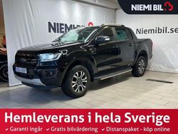 Svart Begagnad 2020 Ford Ranger Wildtrack Pickup | 379 900 kr (Marknadspris)