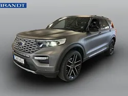 Vit Begagnad 2022 Ford Explorer Hybrid Platinum SUV | 589 900 kr (Marknadspris)