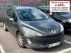Mörkgrå Begagnad 2009 Peugeot 308 Kombi | 29 000 kr (Lite dyr)