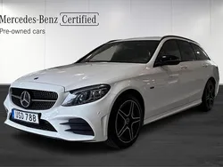 Vit (white) Begagnad 2020 Mercedes C300e AMG line Kombi | 334 900 kr (Lite dyr)