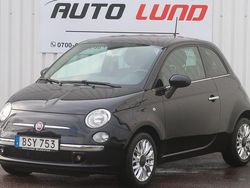 Svart Begagnad 2014 Fiat 500 Lounge Halvkombi | 69 900 kr (Marknadspris)