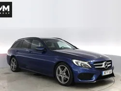 Blå Begagnad 2018 Mercedes C220 AMG Kombi | 269 900 kr (Marknadspris)