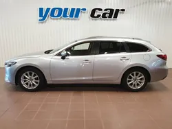 Grå (silvermetallic) Begagnad 2015 Mazda 6 Kombi | 149 000 kr (Marknadspris)