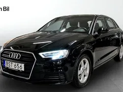 Svart Begagnad 2018 Audi A3 Sportback Proline Halvkombi | 174 000 kr (Marknadspris)