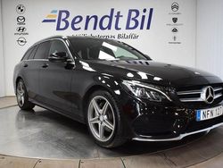 Svart Begagnad 2016 Mercedes C200 AMG line Kombi | 199 500 kr (Marknadspris)