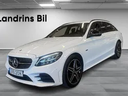 Vit Begagnad 2019 Mercedes C300e AMG line Kombi | 269 000 kr (Dyr)
