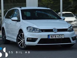 Vit Begagnad 2016 VW Golf VII R-line Kombi | 144 900 kr (Marknadspris)