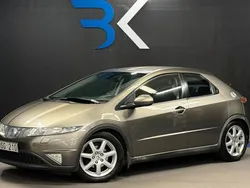 Mörkgrå Begagnad 2007 Honda Civic Sport Halvkombi | 44 900 kr (Dyr)