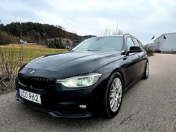 Svart Begagnad 2017 BMW 318 Sport Line Kombi | 149 900 kr (Bra pris)