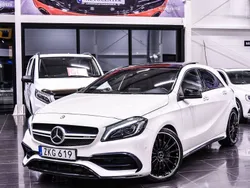 Vit (grön) Begagnad 2015 Mercedes A45 AMG AMG Halvkombi | 289 900 kr (Lite dyr)