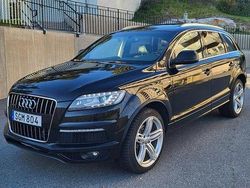 Svart Begagnad 2012 Audi Q7 S-Line SUV | 167 000 kr (Marknadspris)