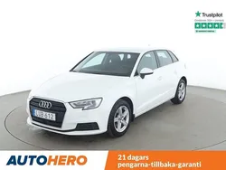 Vit Begagnad 2017 Audi A3 Sportback Halvkombi | 143 000 kr (Marknadspris)