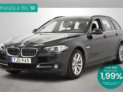 Svart Begagnad 2016 BMW 520 Kombi | 229 900 kr (Marknadspris)