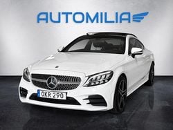 Vit Begagnad 2018 Mercedes C220 AMG line Sportkupé | 309 900 kr (Marknadspris)
