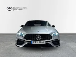 Silver (iridiumsilver metallic ) Begagnad 2021 Mercedes A45 AMG AMG Halvkombi | 539 900 kr (Marknadspris)