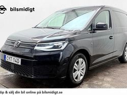 Svart Begagnad 2021 VW Caddy Minibuss | 157 900 kr (Marknadspris)