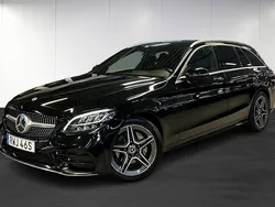 Svart (black) Begagnad 2019 Mercedes C200 AMG line Kombi | 239 900 kr (Marknadspris)