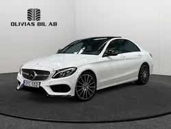 Vit Begagnad 2016 Mercedes C220 AMG Sedan | 214 400 kr (Dyr)