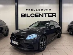 Grå Begagnad 2021 Mercedes C300e AMG line Kombi | 319 900 kr (Marknadspris)