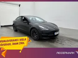 Svart Begagnad 2021 Tesla Model 3 Performance Sedan | 319 800 kr (Bra pris)