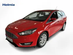 Röd Begagnad 2016 Ford Focus Titanium Kombi | 95 000 kr (Marknadspris)