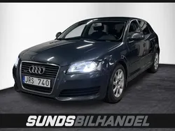 Grå Begagnad 2009 Audi A3 Sportback Attraction Halvkombi | 49 900 kr (Bra pris)