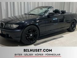 Svart Begagnad 2003 BMW 320 Cabriolet Cab | 89 000 kr (Marknadspris)