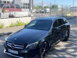 Svart Begagnad 2016 Mercedes C220 AMG line Kombi | 210 000 kr (Marknadspris)
