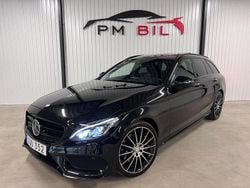 Svart Begagnad 2017 Mercedes C400 AMG Kombi | 319 900 kr