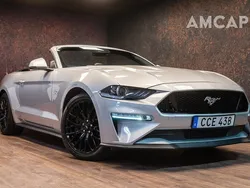 Silver Begagnad 2018 Ford Mustang GT Convertible Cab | 499 500 kr (Marknadspris)