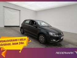 Svart Begagnad 2015 VW Polo Halvkombi | 119 700 kr (Marknadspris)