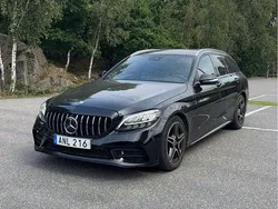 Svart Begagnad 2019 Mercedes C220 AMG line Kombi | 309 900 kr (Marknadspris)