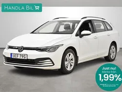 Vit Begagnad 2022 VW Golf VIII Kombi | 269 900 kr (Marknadspris)