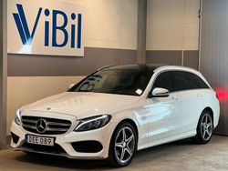Vit Begagnad 2015 Mercedes C220 AMG line Kombi | 259 900 kr (Dyr)