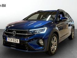 Blå (reef blue metallic) Begagnad 2022 VW Taigo R-line SUV | 249 000 kr (Marknadspris)