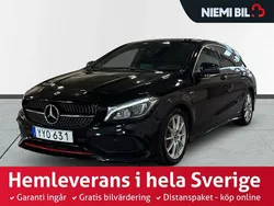 Svart Begagnad 2017 Mercedes CLA250 Shooting Brake AMG Kombi | 284 900 kr