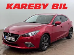 Röd Begagnad 2015 Mazda 3 Inclusive Halvkombi | 94 900 kr (Marknadspris)