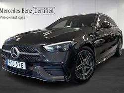 Grå (grafitgrå metallic ) Begagnad 2024 Mercedes C300e Premium Kombi | 519 000 kr (Bra pris)