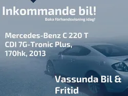 Svart Begagnad 2012 Mercedes C220 AMG Kombi | 139 900 kr (Dyr)