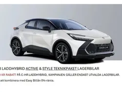 Blå Ny 2024 Toyota C-HR Active SUV | 399 900 kr (Marknadspris)
