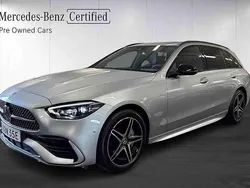 Silver Ny 2024 Mercedes C300e Kombi | 498 900 kr (Bra pris)