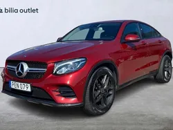 Röd Begagnad 2016 Mercedes GLC350 AMG line Sportkupé | 359 900 kr (Marknadspris)