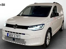 Vit (candyvit) Ny 2025 VW Caddy Maxi Minibuss | 472 000 kr (Marknadspris)
