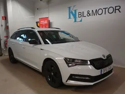 Vit (moon white metallic) Begagnad 2020 Skoda Superb Business Line Kombi | 244 900 kr (Lite dyr)