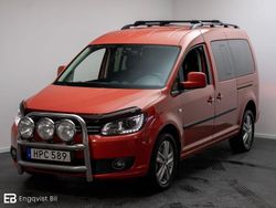 Orange Begagnad 2014 VW Caddy Maxi Life Life Minibuss | 199 900 kr (Dyr)